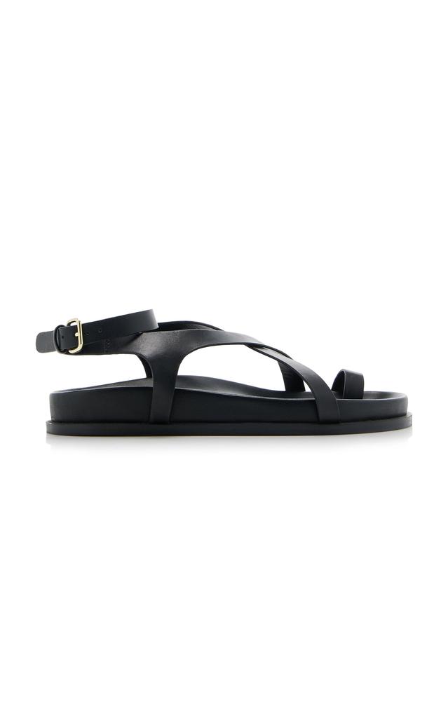 A.Emery A.Emery - Jalen Slim Leather Sandals - Black - IT 39 - Moda Operandi