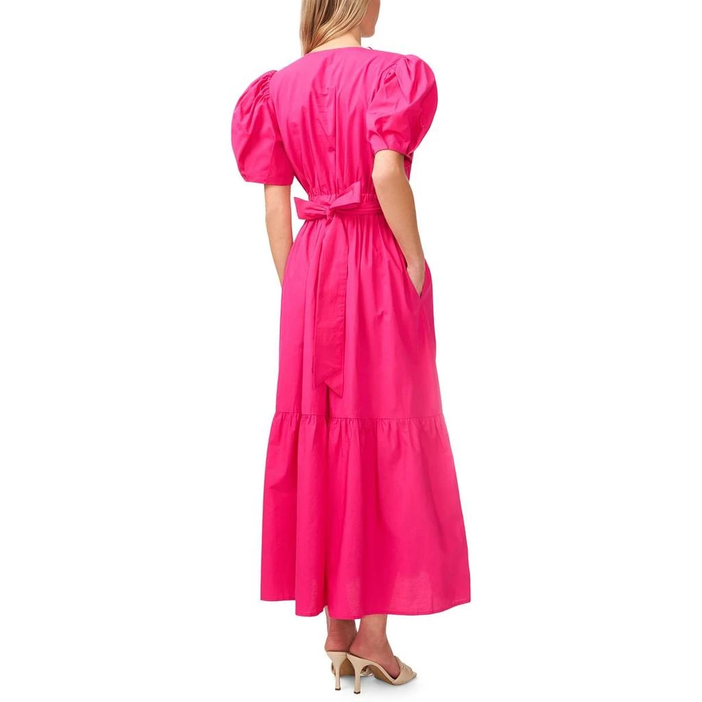 CeCe Womens Puff Sleeve Long Maxi Dress 2