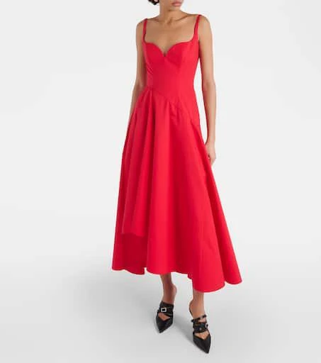 Alexander McQueen Asymmetric cotton poplin midi dress - Dresses & Skirts - Free Shipping - BeyondStyle Alexander McQueen Asymmetric cotton poplin midi dress - Dresses & Skirts - Free Shipping - BeyondStyle