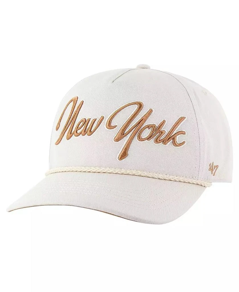47 Brand Men's Cream New York Yankees Neutral Overhand Hitch Adjustable Hat 3