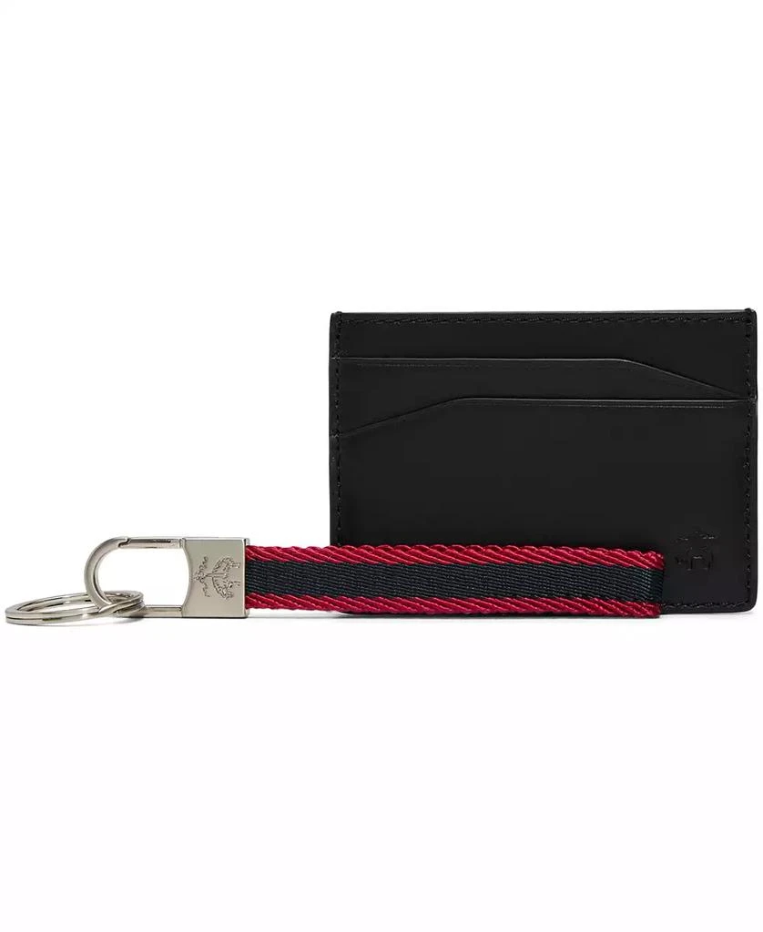 Brooks Brothers Men's Cardholder Kc Leather Wallet with Change Purse 1