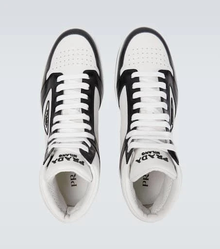 Prada High-top leather sneakers 4