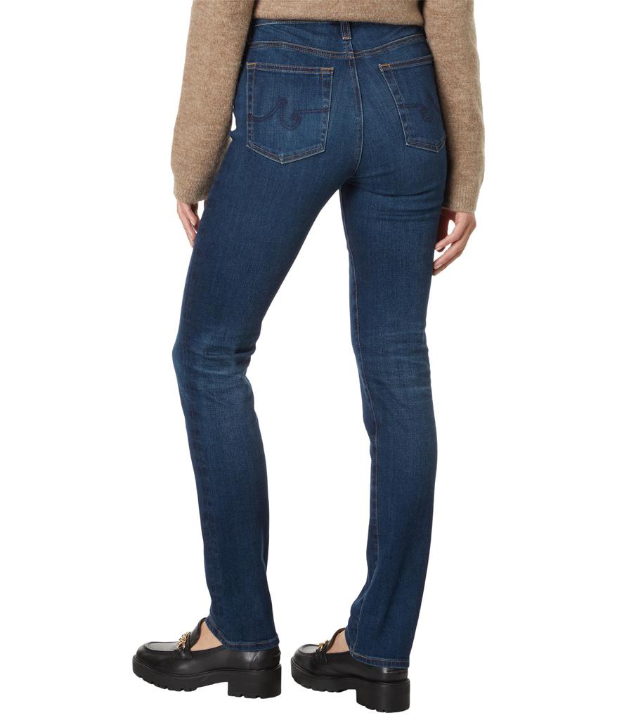 AG Jeans Mari High-Rise Slim Straight Extended in 7 Years Dive