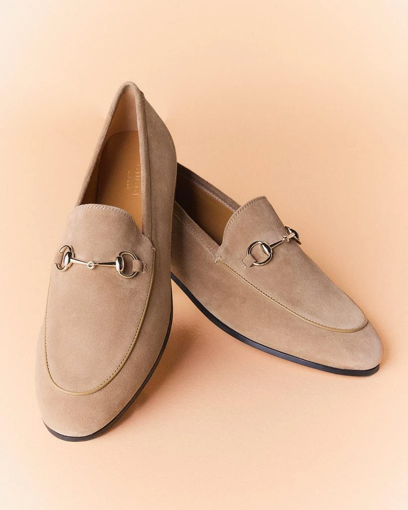 Gucci Jordaan Horsebit Suede Loafers 4