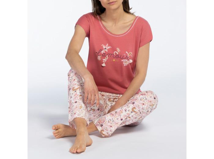 Dodo Pyjama femme HISTOIRE rose/imprimé