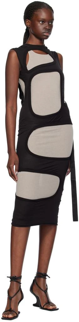 Rick Owens Black Membrane II Midi Dress 4