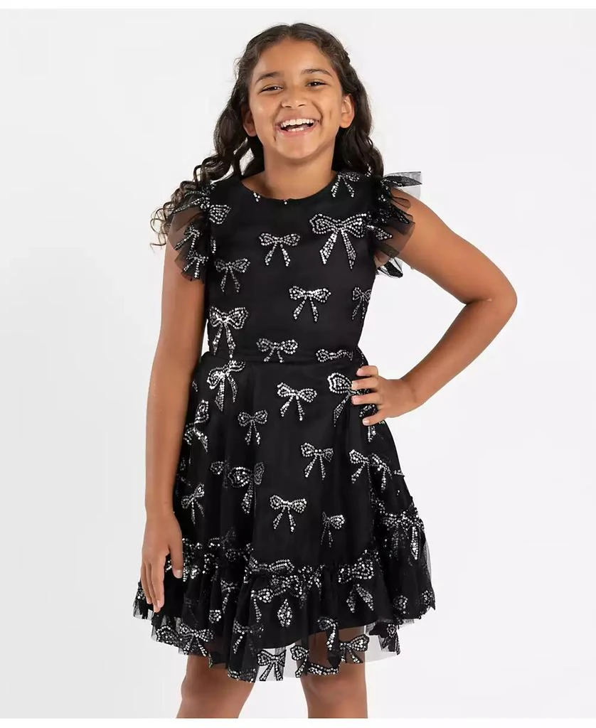 Big Girls Velvet Sequin Bow Party Dress  On Sale Now with Up to 50% Off |  Discover Exclusive Deals & Savings at BeyondStyle  Authentic Rare Editions  dress|kids|dresses with Limited-Time Discounts,