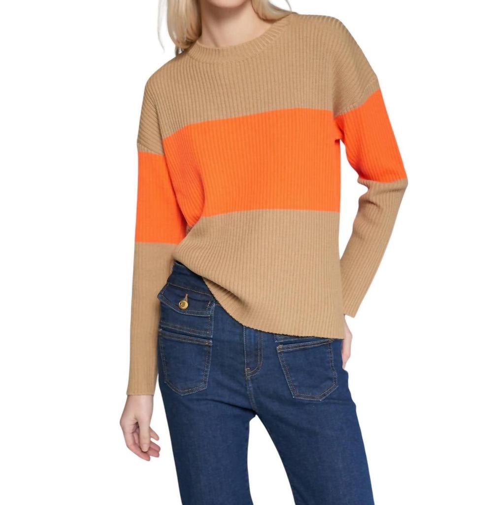 VILAGALLO Vilagallo - COLOR BLOCK PULLOVER