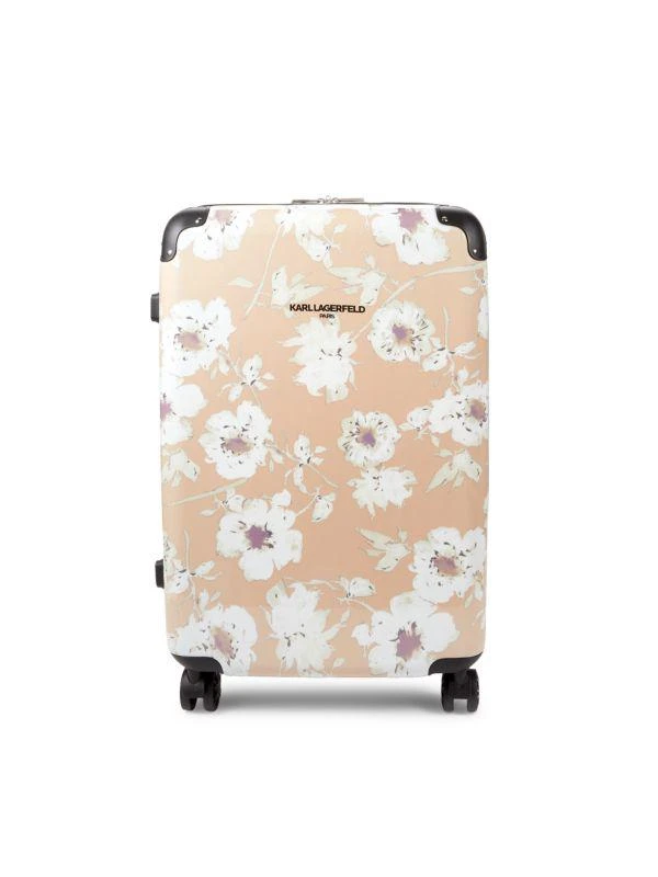 Karl Lagerfeld Paris Dune 24-Inch Floral Hardside Spinner Suitcase 1