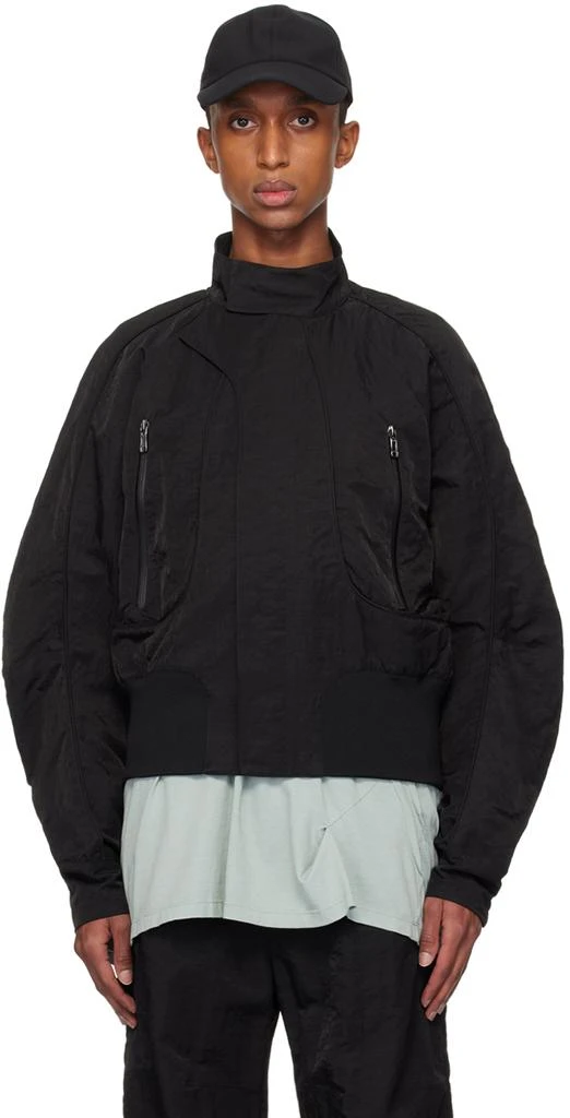 A. A. Spectrum Black Speedway Shell Bomber Jacket 1
