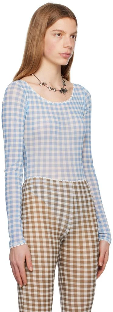 Acne Studios Blue Fitted Bodysuit 2