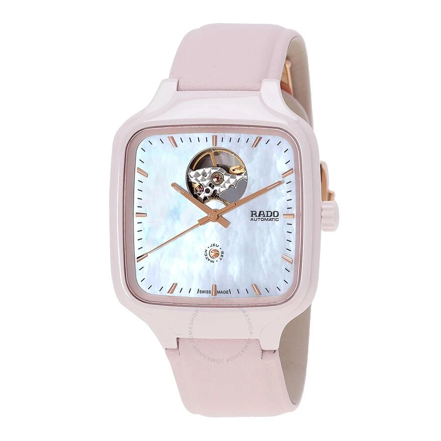 Rado True Square x Ash Barty Limited Edition Automatic White Mother of Pearl Dial Ladies Watch R27123905 1