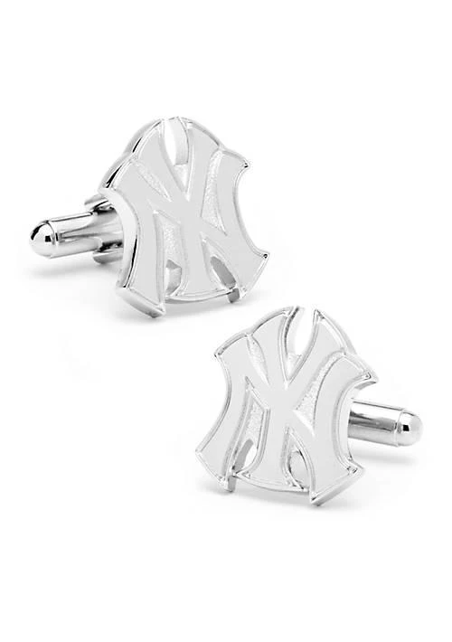 Cufflinks Inc. Silver New York Yankees Logo Cufflinks