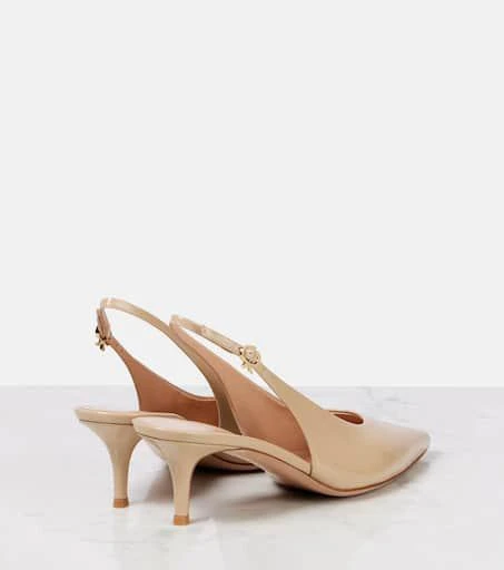Gianvito Rossi Robbie 55 patent leather slingback pumps 2