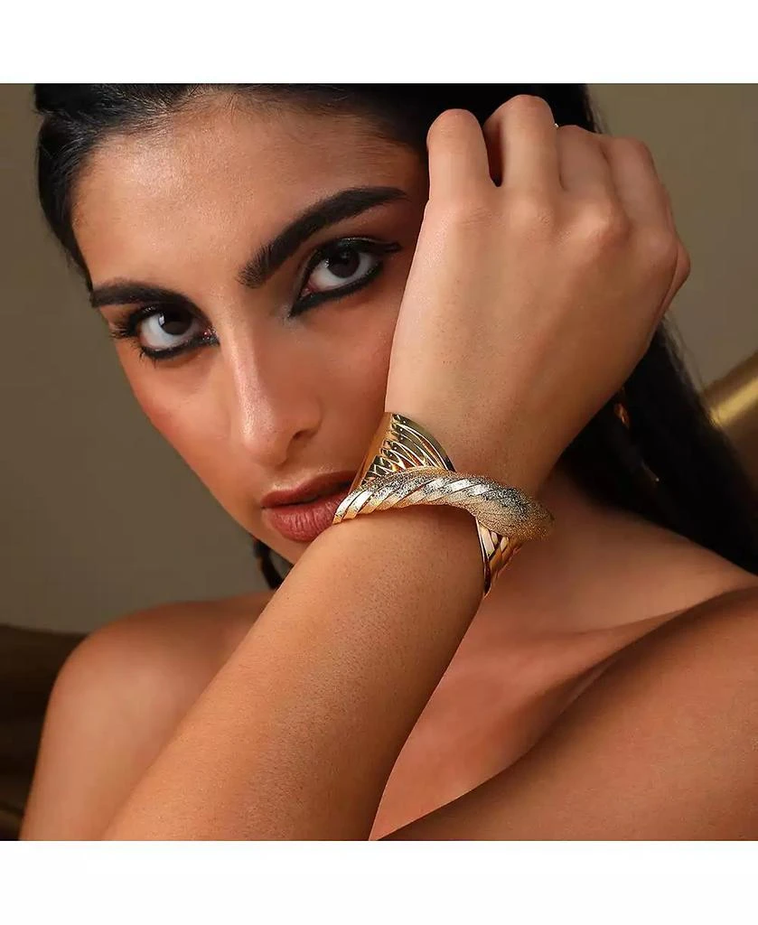 SOHI Gold-Plated Twist Bracelet 3