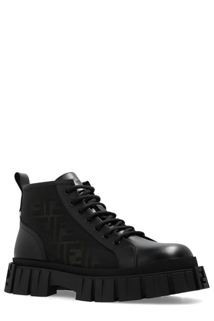 Fendi Fendi Monogrammed Lace-Up Ankle Boots 2