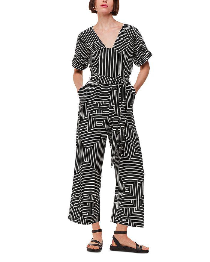 Whistles Angled Stripe Jumpsuit