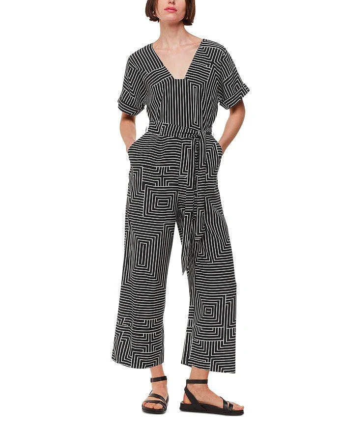 Whistles Angled Stripe Jumpsuit 1