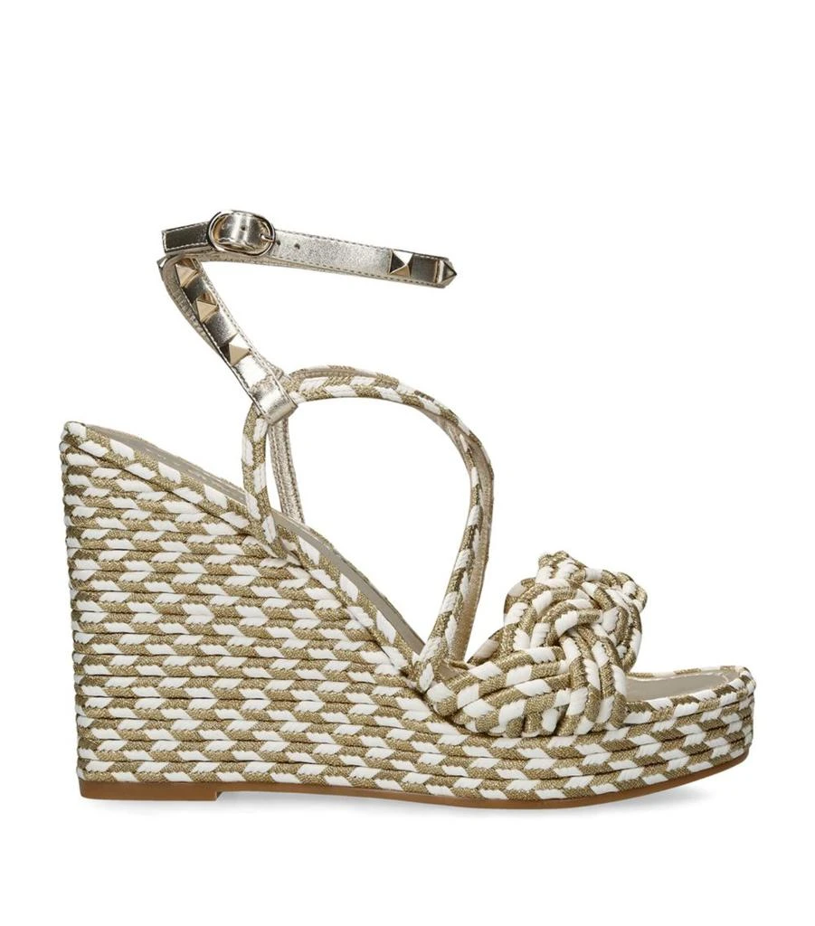 Valentino Rockstud Torchon Espadrille Wedges 115 1