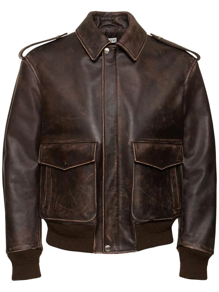 Bally Leather Bomber Jacket 1