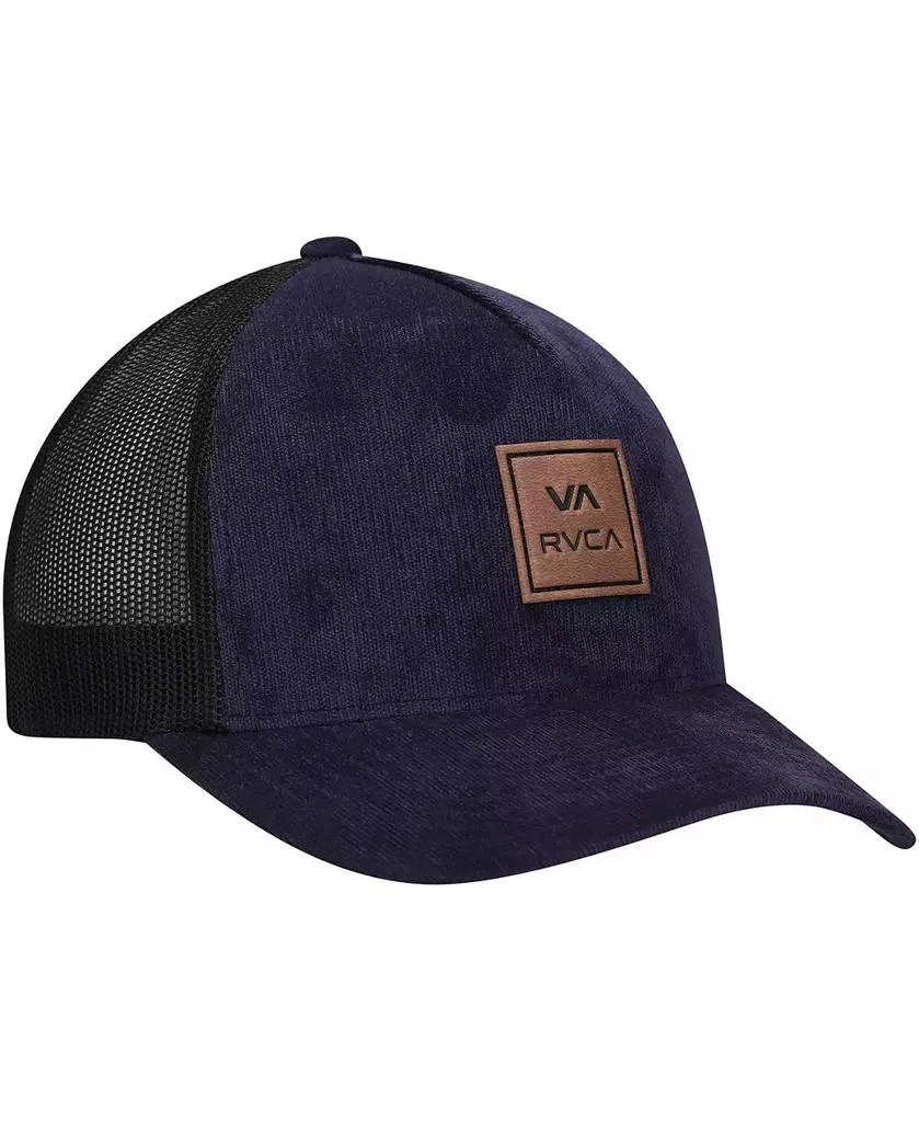 RVCA Men's Navy VA All The Way Trucker Snapback Hat 3