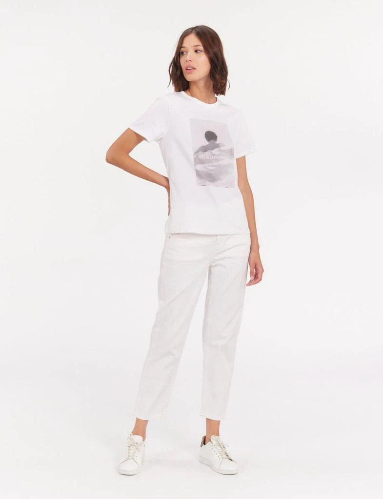 INES DE LA FRESSANGE PARIS Oscar white printed T-shirt 2