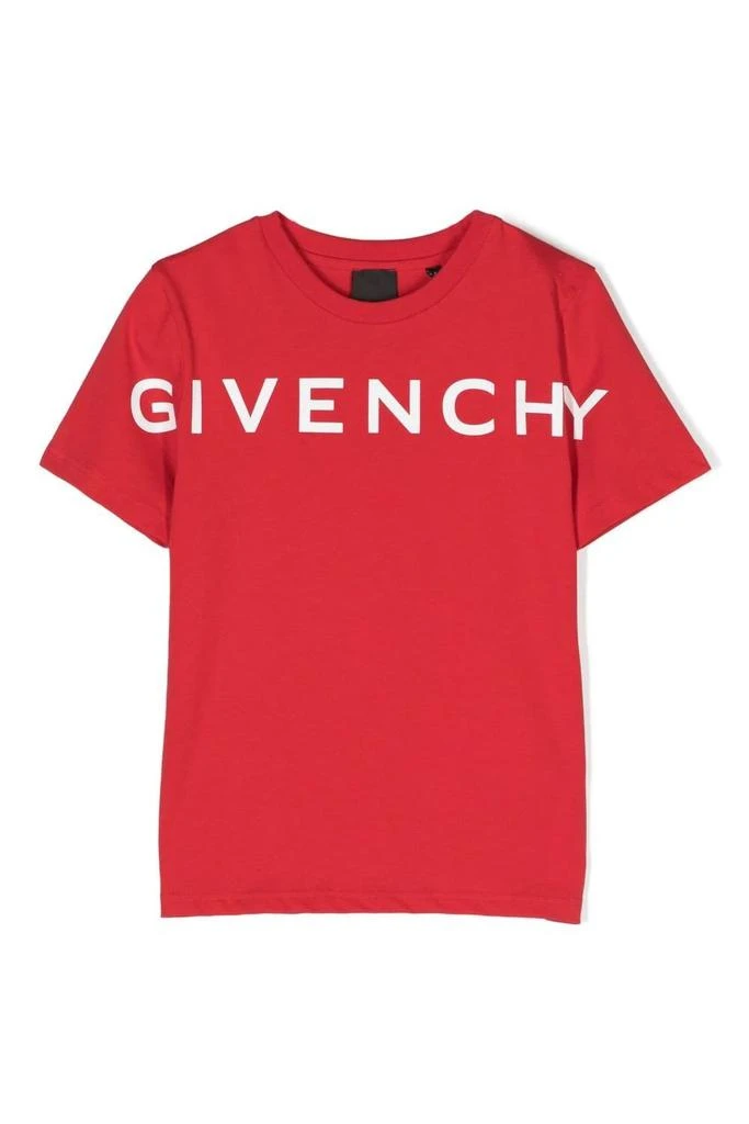undefined Kids Branded Cotton T Shirt Red 1