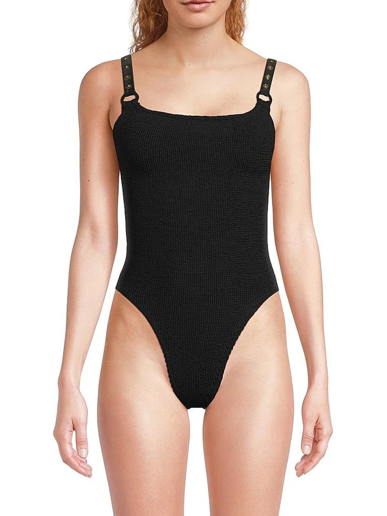 Hunza G Melody Knitted One-Piece Swimsuit 3