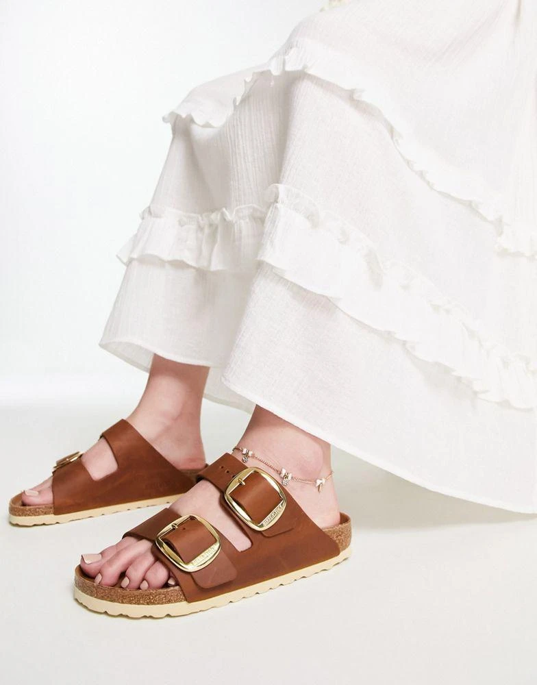 Birkenstock Birkenstock Arizona Big Buckle Sandals in Cognac Leather 1