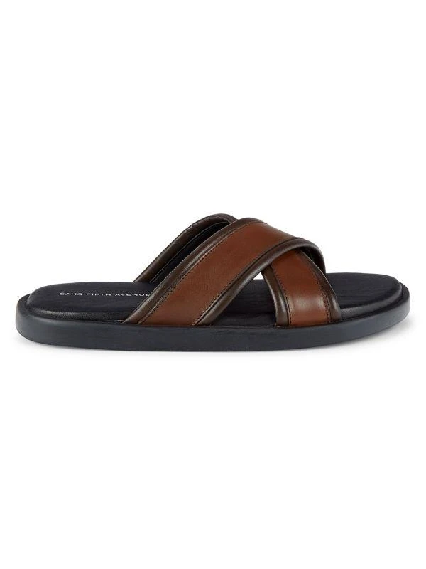 Saks Fifth Avenue Yanni Leather Sandals 1
