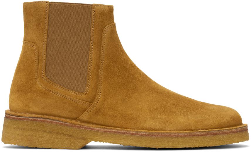 A.P.C. Tan Theodore Chelsea Boots