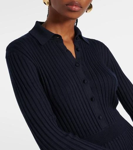 gabriela hearst ardor ribbed cashmere and silk blend midi dress Gabriela Hearst - Ardor ribbed cashmere and silk-blend midi dress