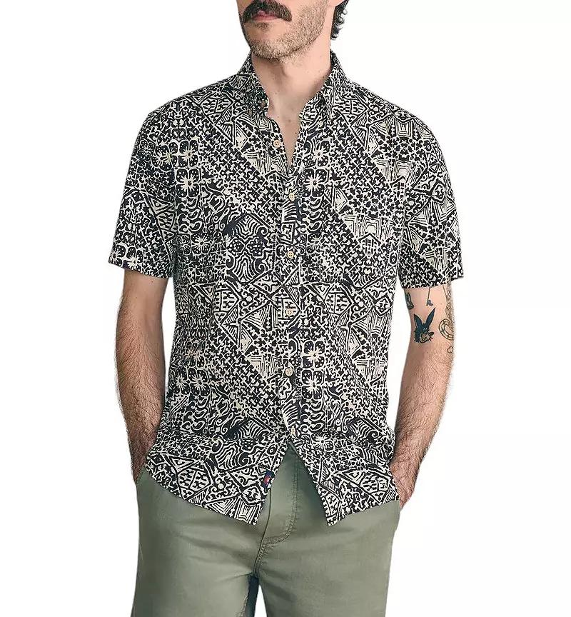 Faherty Faherty Men's Short-Sleeve Breeze Shirt