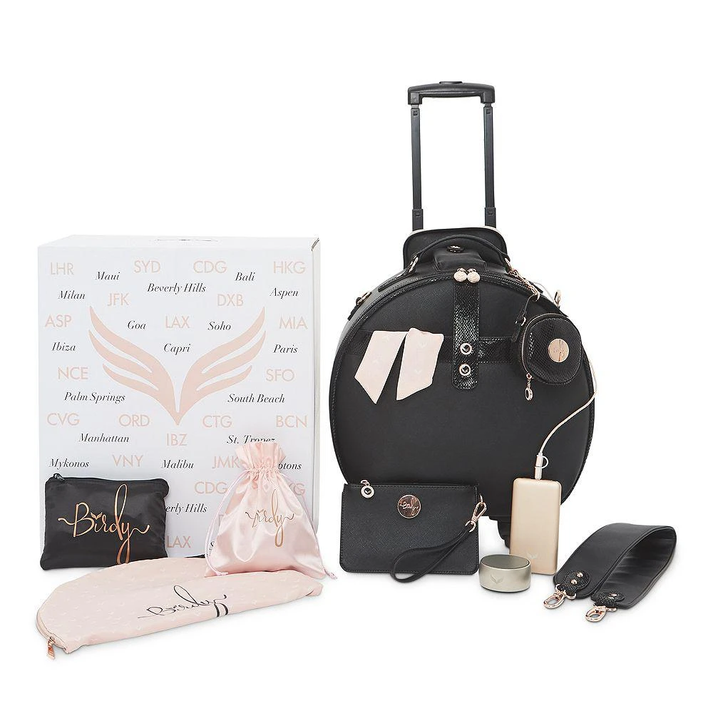 Smart Birdy Wings Black Rose 11 Pc Luggage Set 2