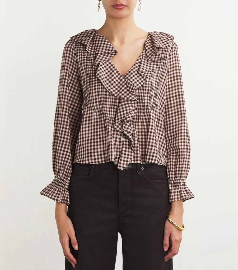 DÔEN Organic Cotton Ruffled Hardy Blouse 3