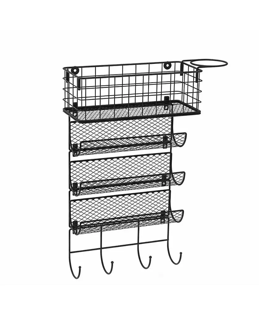 YIGII Wall-Mounted Hair Tool Wall Rack with Heat Safe Rack for Styling Tools
