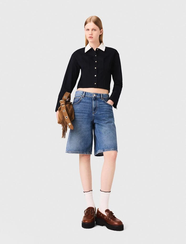 Maje Maje Woman's cotton Cropped poplin shirt for Fall/Winter 1