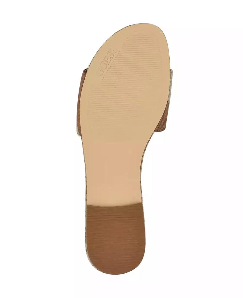 GUESS Women's Harini Slip-On Logo Flat Sandals 5