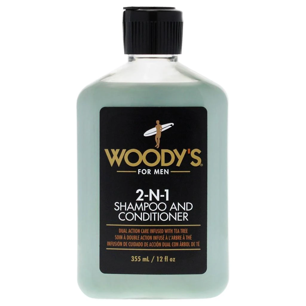 Woodys 2-N-1 Shampoo and Conditioner by  for Men - 12 oz Shampoo and Conditioner 1