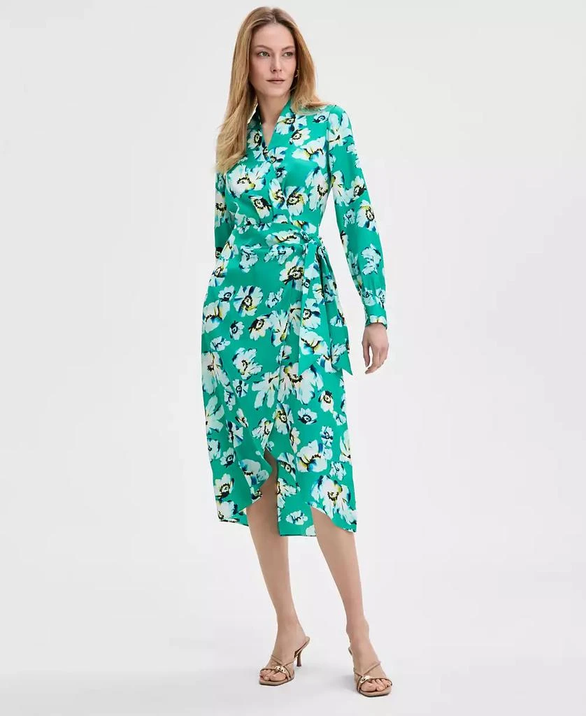 INC International Women's Floral-Print Wrap Dress, Exclusively at Macy's 1