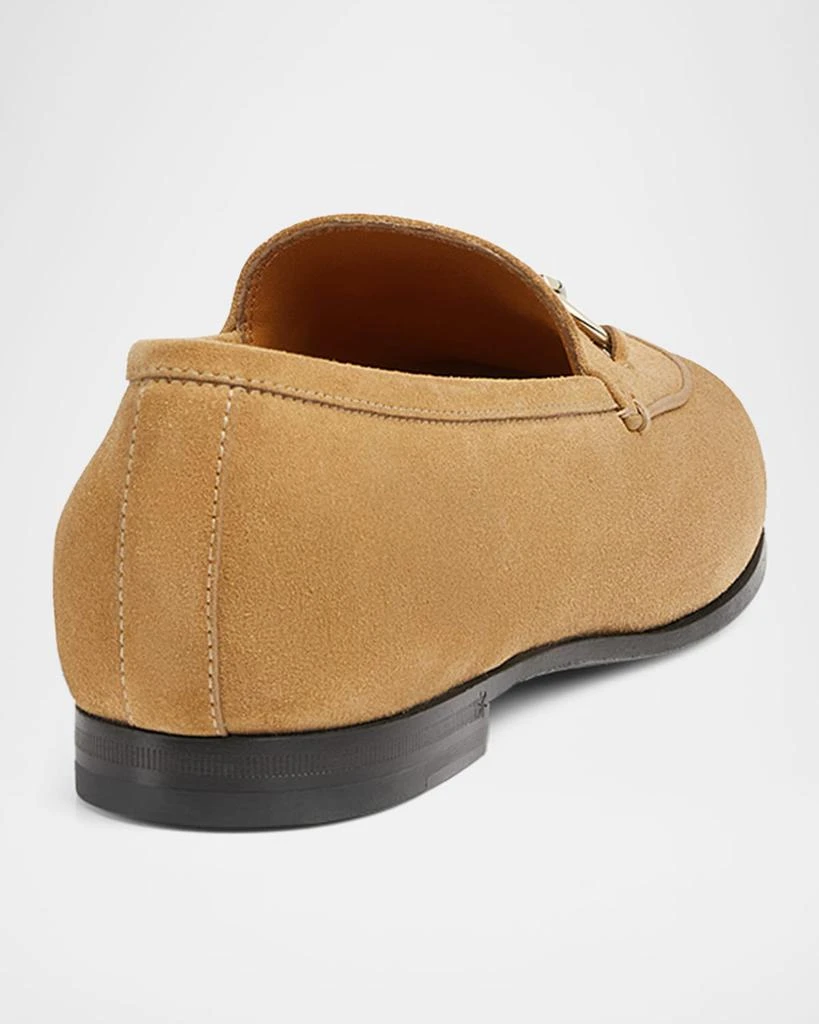 Gucci Jordaan Horsebit Suede Loafers 2