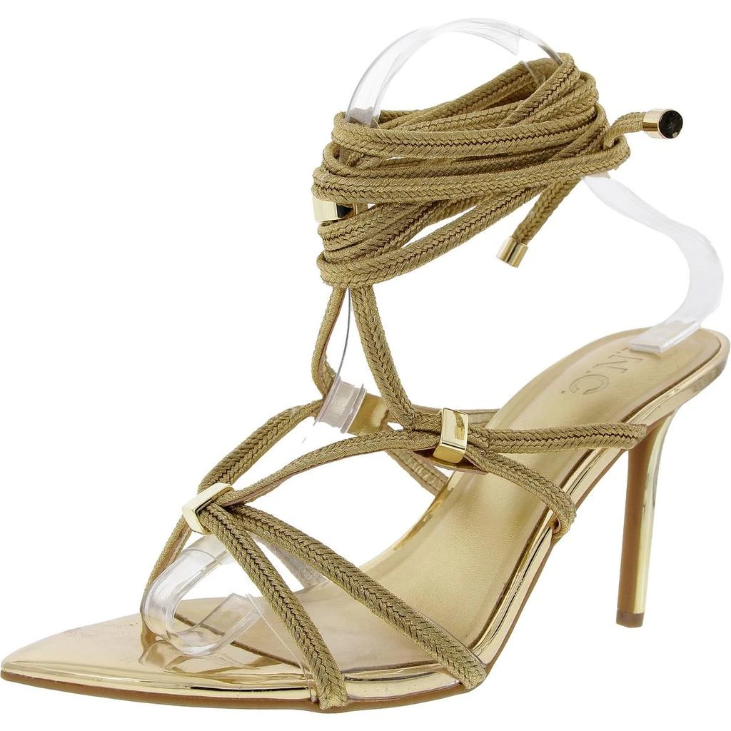 INC International Laqueta Womens Padded Insole Faux Leather Gladiator Sandals 1