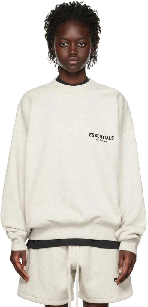 Fear of God ESSENTIALS Off-White Crewneck Sweatshirt 1