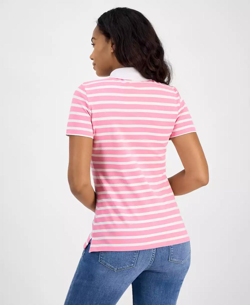 Tommy Hilfiger Women's Striped Short-Sleeve Polo Shirt