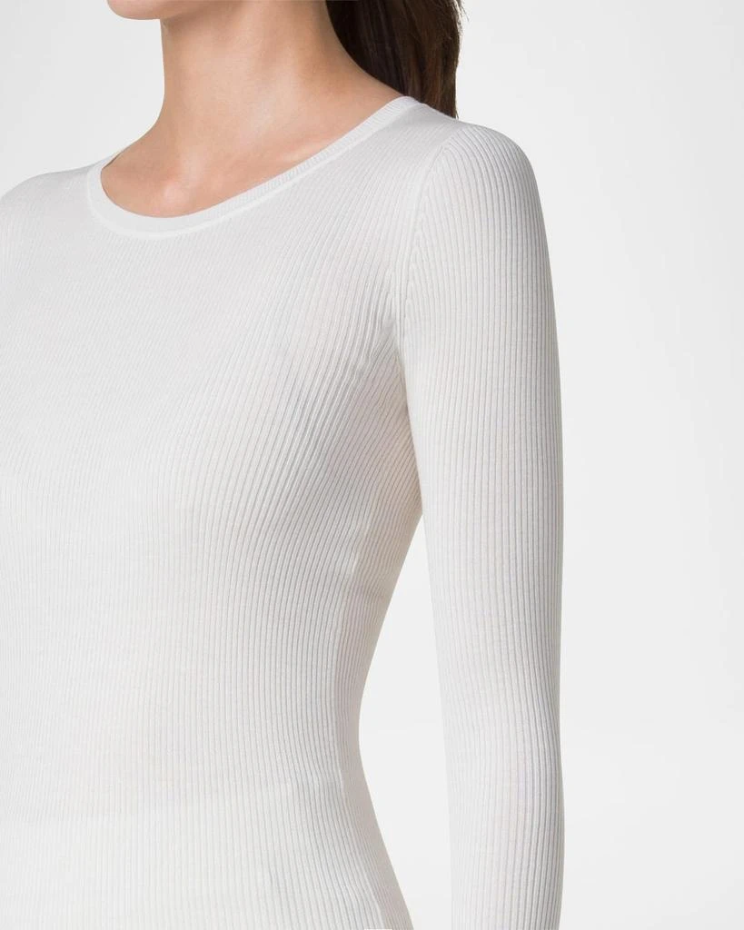 Akris Fitted Rib-Knit Sweater 5