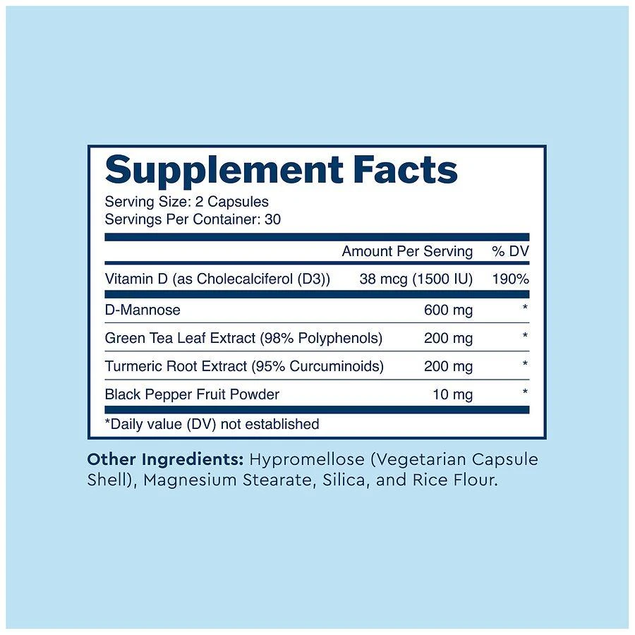 Uqora Defend Urinary Tract Health Biofilm Cleansing Supplement Capsules 4