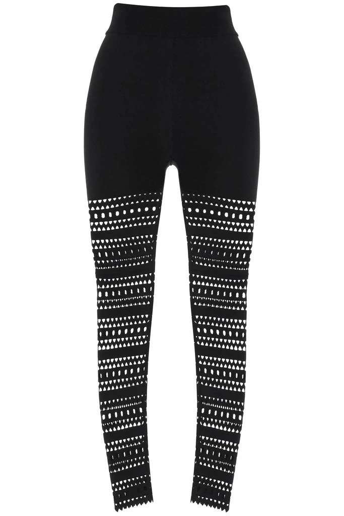 ALAIA vienne perforated leggings 1