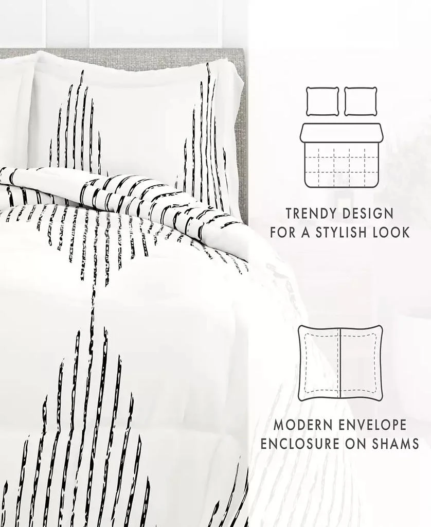 IENJOY HOME Ultra Soft Diamond Stripe 3-Pc. Comforter Set 8