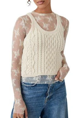 Free People People High Tide Cable Tank 1