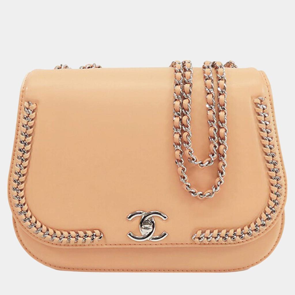 Chanel Chanel Brown Small Calfskin Braided Chic Flap